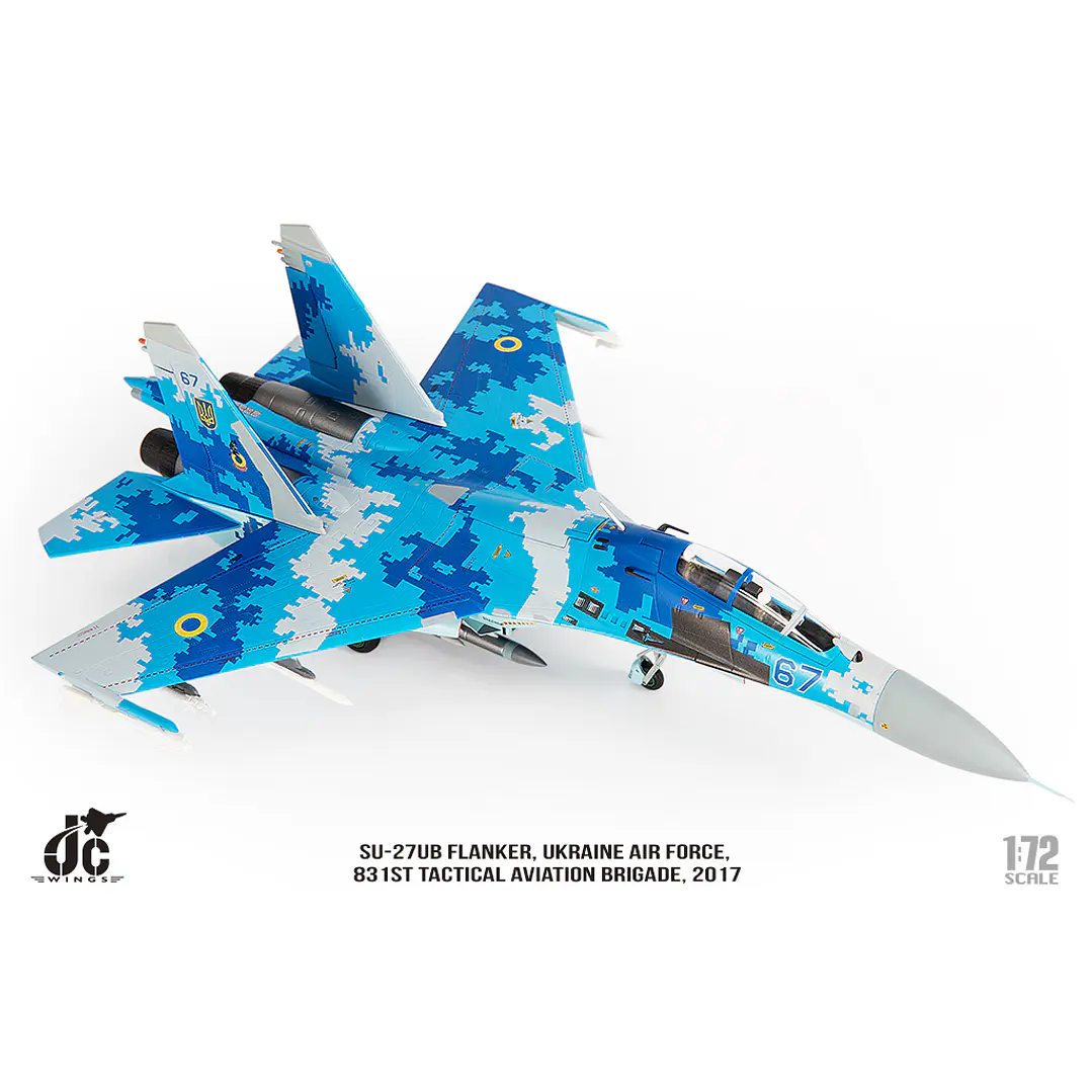 Avión Colección  JC Wings Ukrainian Air Force Sukhoi Su-27 Flanker JCW-72-SU27-012 6