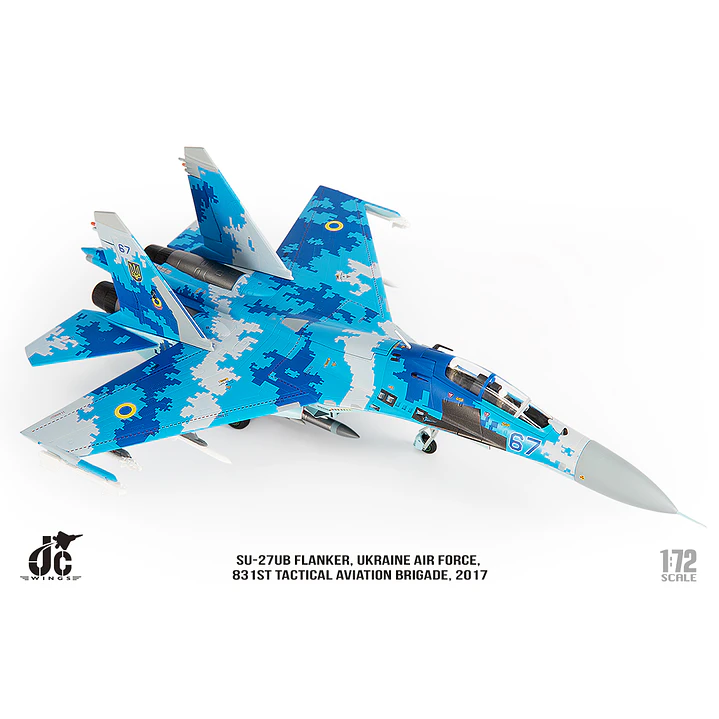 Avión Colección  JC Wings Ukrainian Air Force Sukhoi Su-27 Flanker JCW-72-SU27-012 6