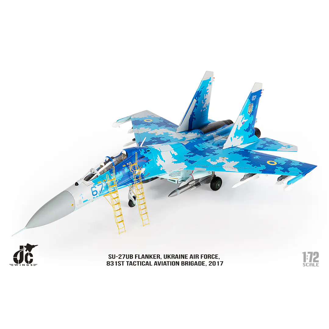 Avión Colección  JC Wings Ukrainian Air Force Sukhoi Su-27 Flanker JCW-72-SU27-012 7