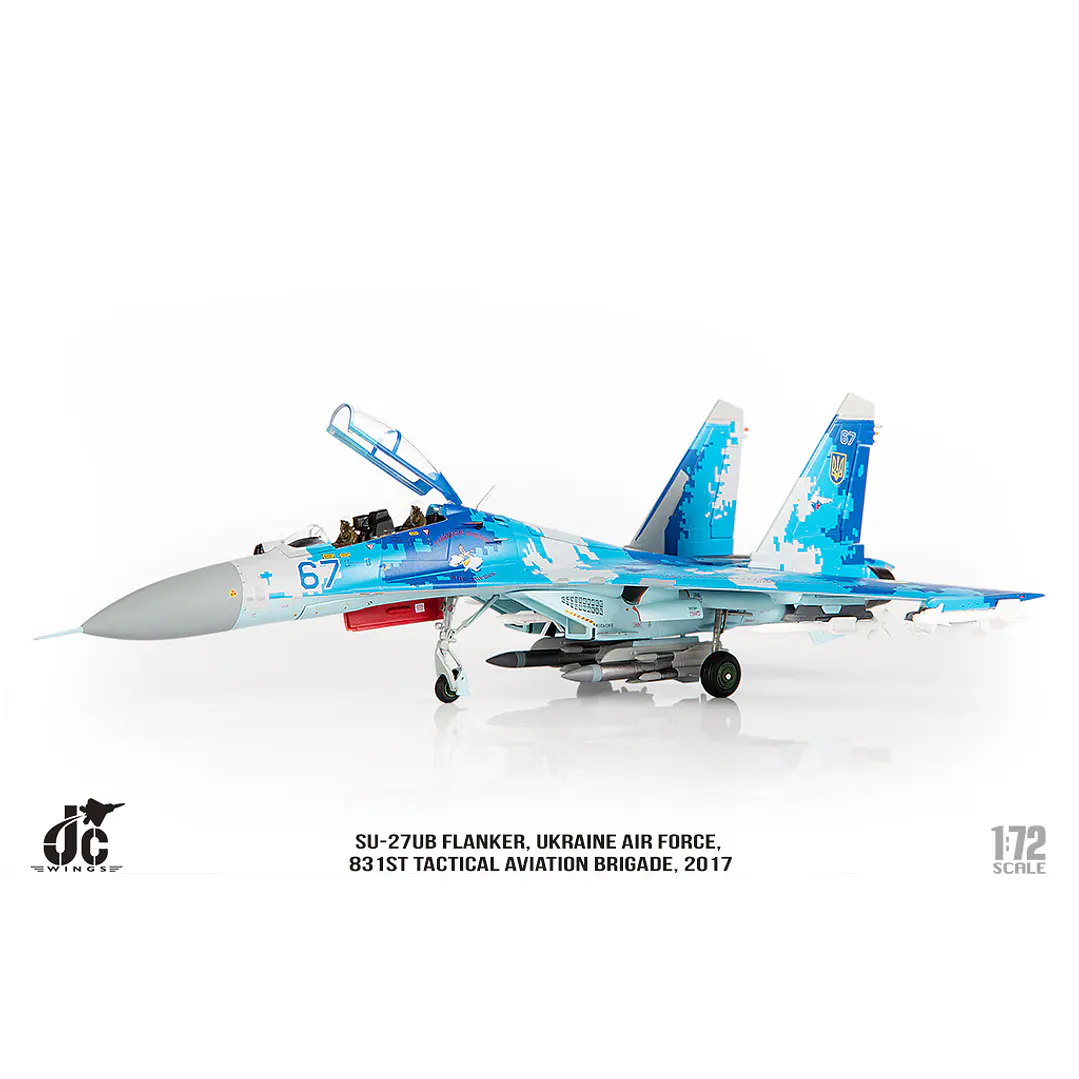 Avión Colección  JC Wings Ukrainian Air Force Sukhoi Su-27 Flanker JCW-72-SU27-012 8