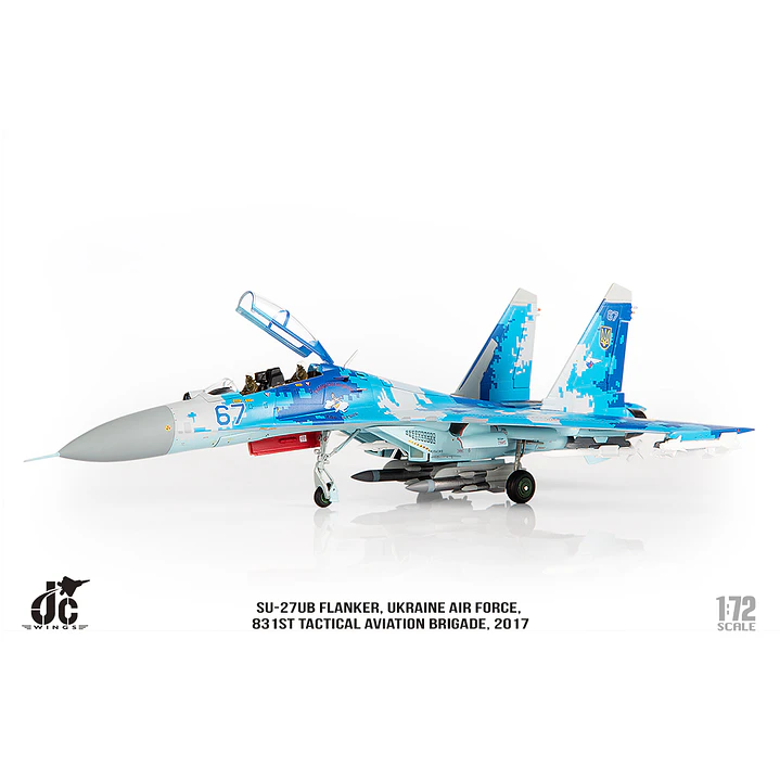 Avión Colección  JC Wings Ukrainian Air Force Sukhoi Su-27 Flanker JCW-72-SU27-012 8