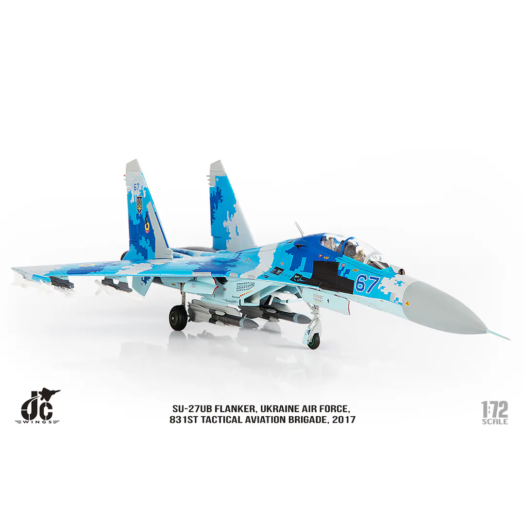 Avión Colección  JC Wings Ukrainian Air Force Sukhoi Su-27 Flanker JCW-72-SU27-012 10