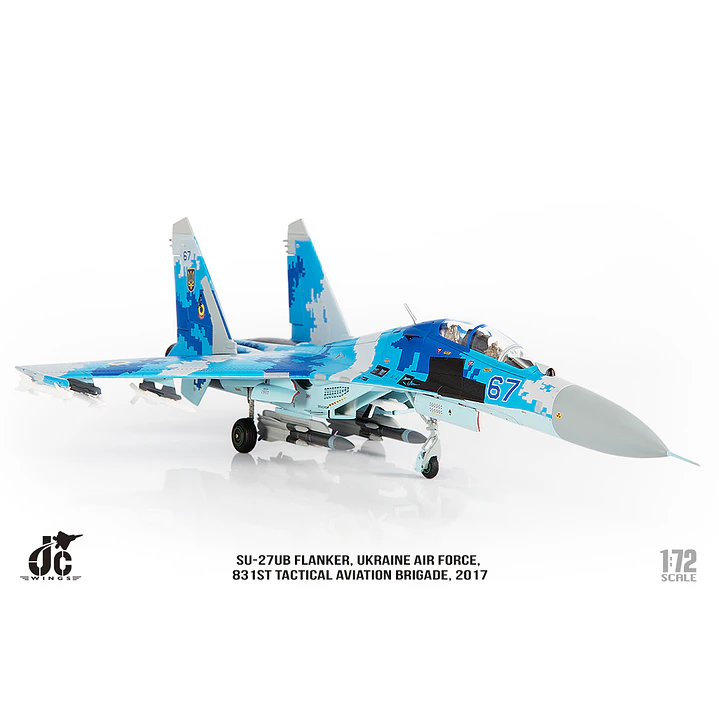 Avión Colección  JC Wings Ukrainian Air Force Sukhoi Su-27 Flanker JCW-72-SU27-012 10