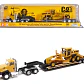   Camion Con Motoniveladora Cat 1/87 - Miniatura 1