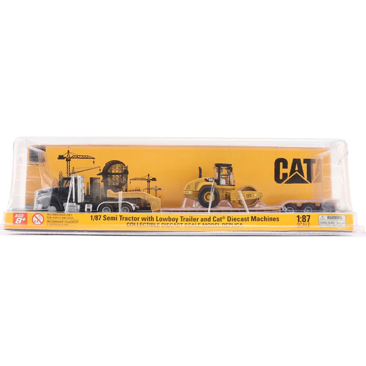    CAMION KENWORTH T880  con  CAT aplanadora   1/87 1