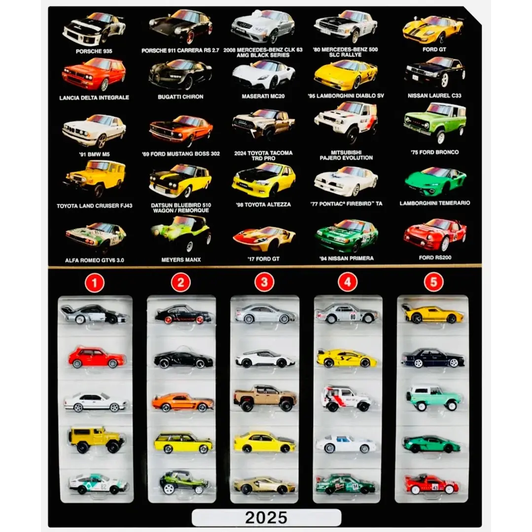 Carro Colección  Hot Wheels Boulevard set 25 carros Premium 1/64 1