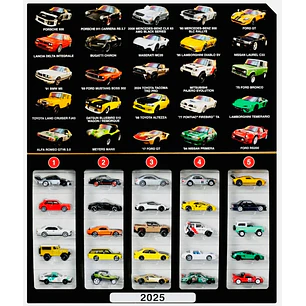 Carro Colección  Hot Wheels Boulevard set 25 carros Premium 1/64