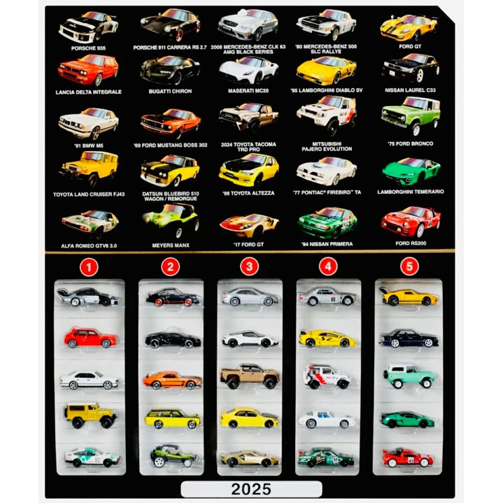 Carro Colección  Hot Wheels Boulevard set 25 carros Premium 1/64 1