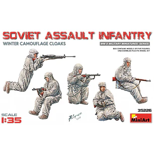 Para armar SOVIET ASSAULT INFANTRY (WINTER CAMOUFLAGE CLOAKS)  1/35