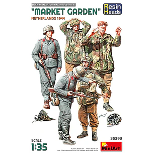Para armar   MARKET GARDEN” NETHERLANDS 1944. RESIN HEADS  1/35