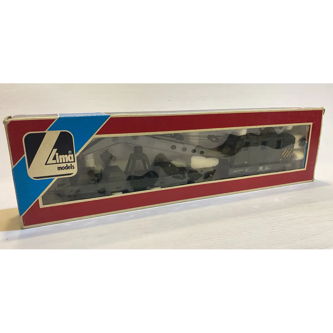 Tren Eléctrico No Nuevo Vagon Con Grua Telescopica 1/87 ho h0 2