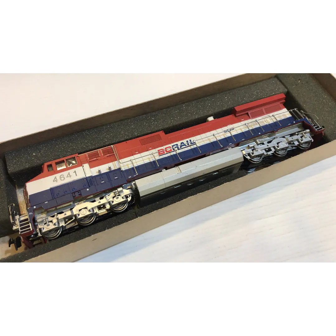 Tren Eléctrico No Nuevo Locomotora C44-9W BC Rail 1/87 ho h0 6