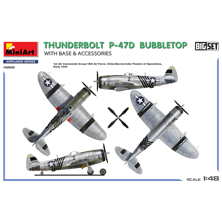 Para armar  THUNDERBOLT P-47D BUBBLETOP WITH BASE & ACCESSORIES. BIG SET 1/48 5