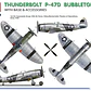 Para armar  THUNDERBOLT P-47D BUBBLETOP WITH BASE & ACCESSORIES. BIG SET 1/48 - Miniatura 5