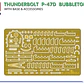 Para armar  THUNDERBOLT P-47D BUBBLETOP WITH BASE & ACCESSORIES. BIG SET 1/48 - Miniatura 6