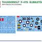 Para armar  THUNDERBOLT P-47D BUBBLETOP WITH BASE & ACCESSORIES. BIG SET 1/48 - Miniatura 4
