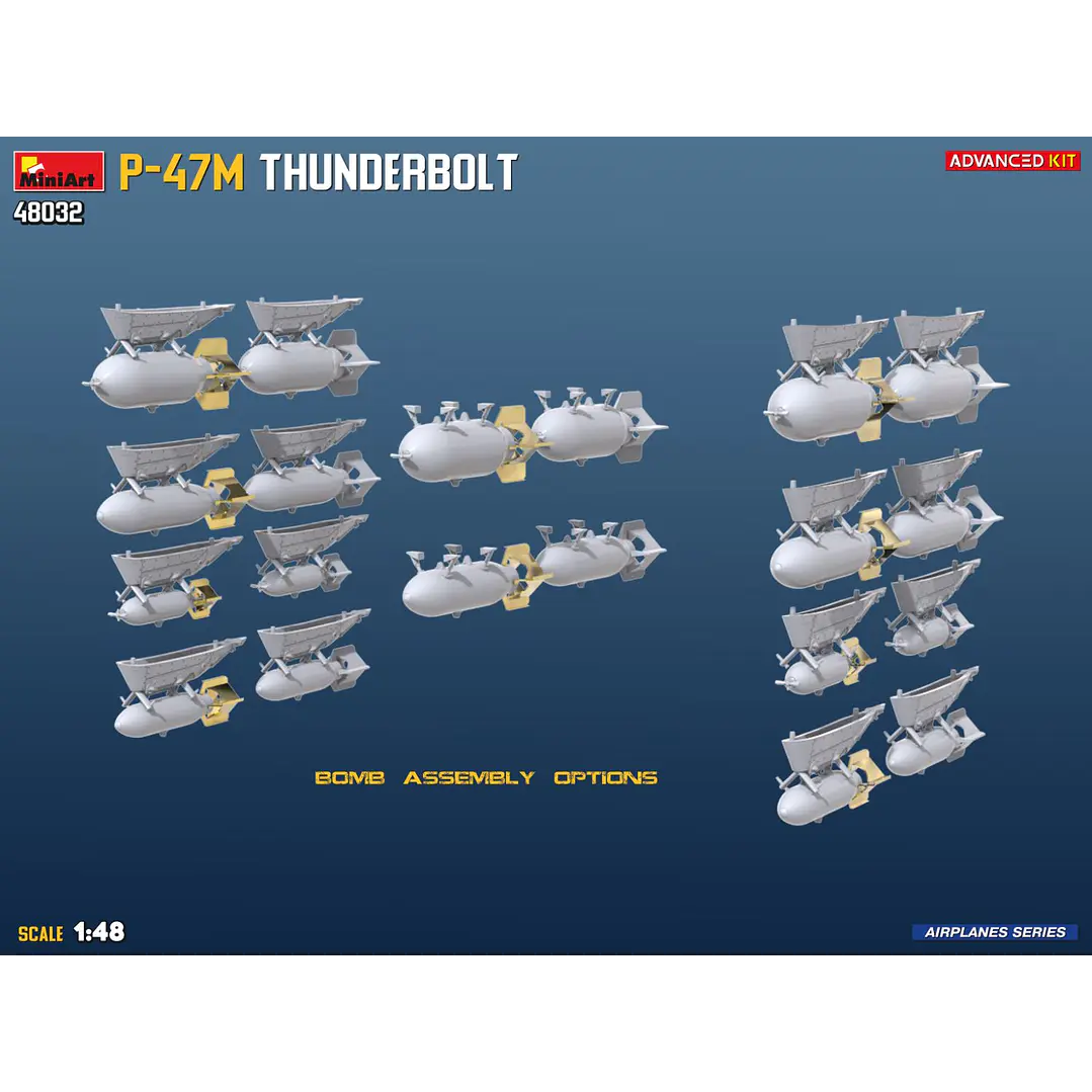 Para armar P-47M Thunderbolt Advanced Kit1/48 3