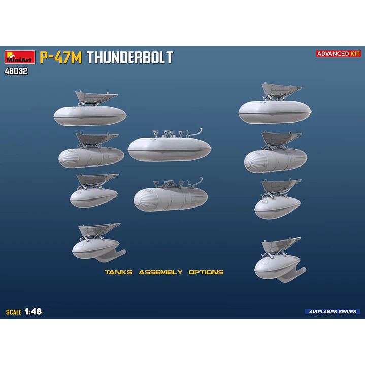 Para armar P-47M Thunderbolt Advanced Kit1/48 5