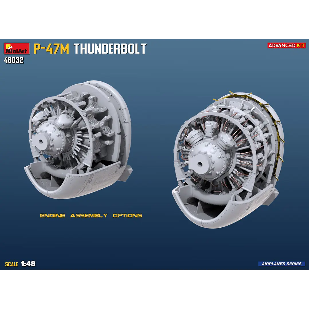 Para armar P-47M Thunderbolt Advanced Kit1/48 6