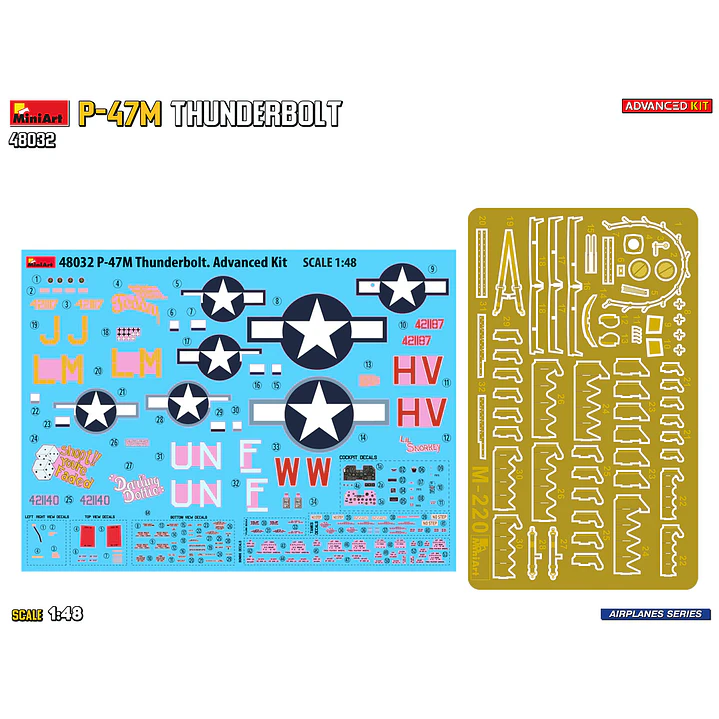 Para armar P-47M Thunderbolt Advanced Kit1/48 14