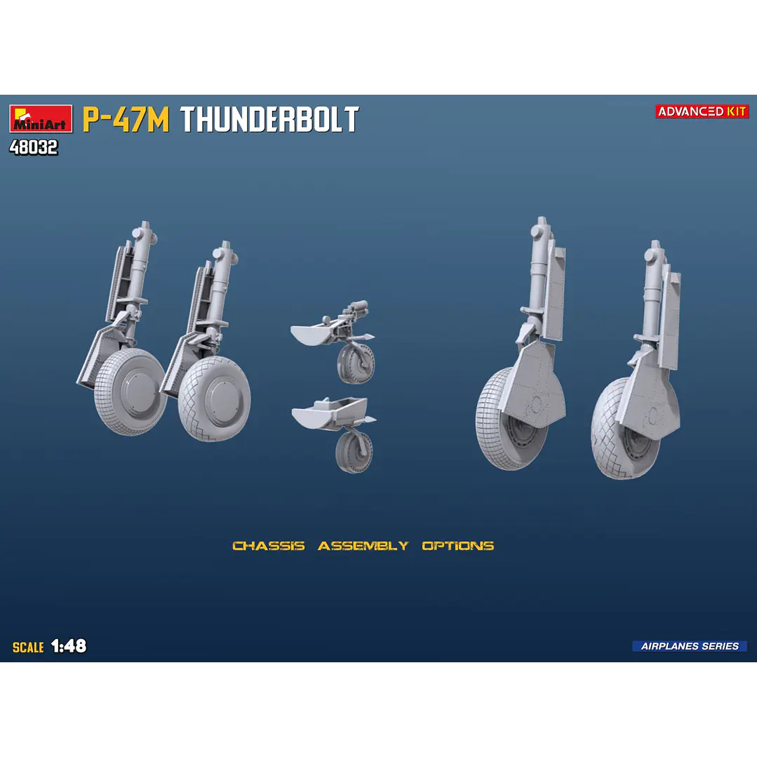 Para armar P-47M Thunderbolt Advanced Kit1/48 7