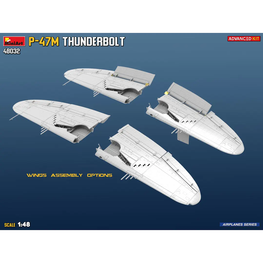 Para armar P-47M Thunderbolt Advanced Kit1/48 10