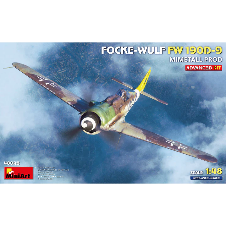 Para armarFOCKE-WULF FW 190D-9. MIMETALL PROD. ADVANCED KIT 1/48 1