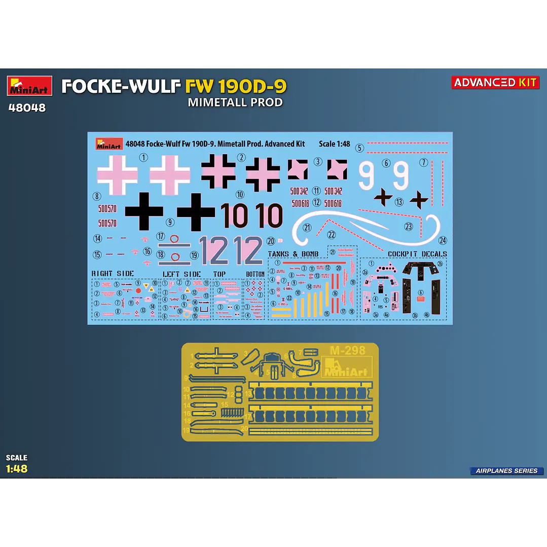 Para armarFOCKE-WULF FW 190D-9. MIMETALL PROD. ADVANCED KIT 1/48 16