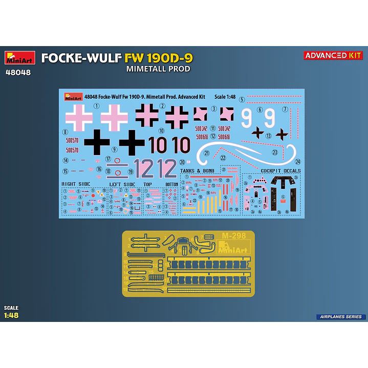 Para armarFOCKE-WULF FW 190D-9. MIMETALL PROD. ADVANCED KIT 1/48 16