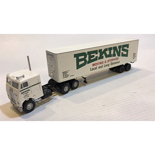 Tren Eléctrico No Nuevo Tractomula Freightliner Bekins 1/87 ho h0