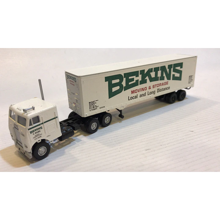 Tren Eléctrico No Nuevo Tractomula Freightliner Bekins 1/87 ho h0 1