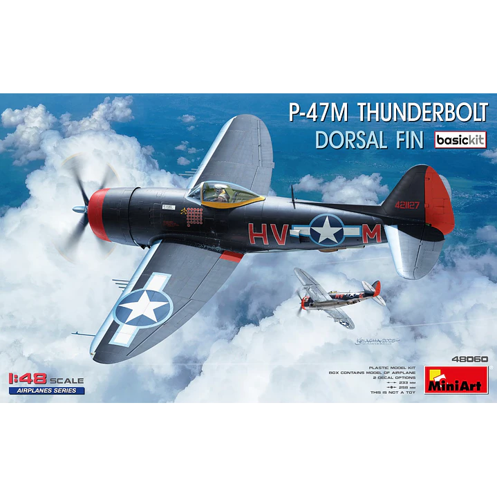 Para armarTHUNDERBOLT. DORSAL FIN. BASIC KIT  l1/48 1
