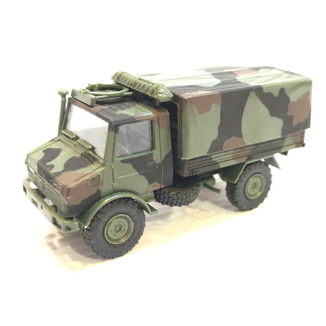 Vehículo Colección  No Nuevo Unimog Camuflado 1/87 ho h0 1