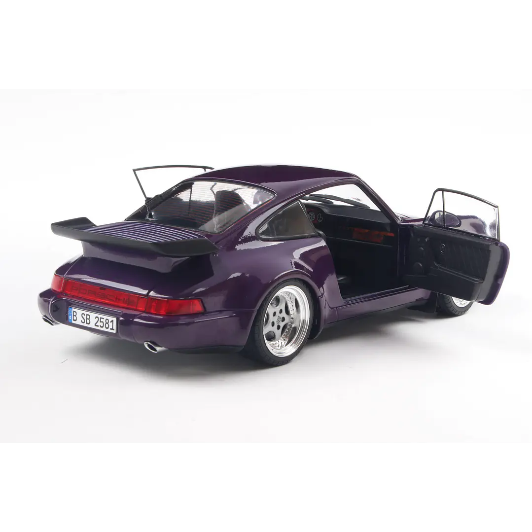 Carro Colección  Porsche 911 (964) Turbo Violet1/18 6