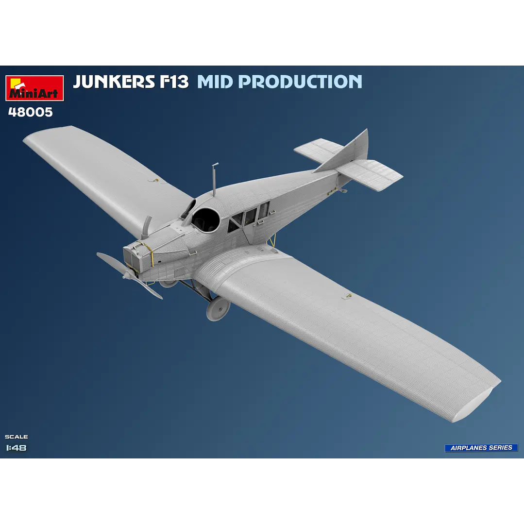 Para armar Junkers F13 Mid Prod German Pol1/48 3