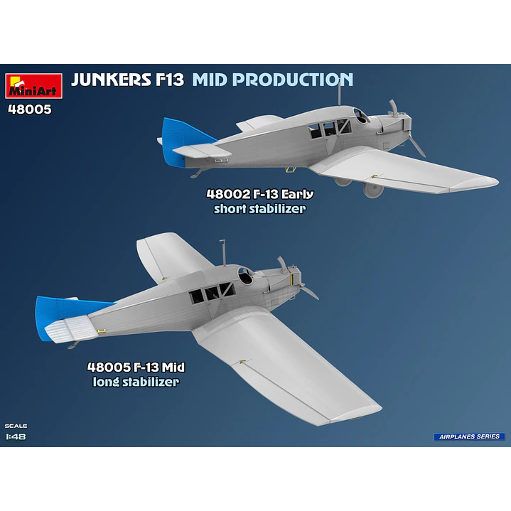 Para armar Junkers F13 Mid Prod German Pol1/48 7