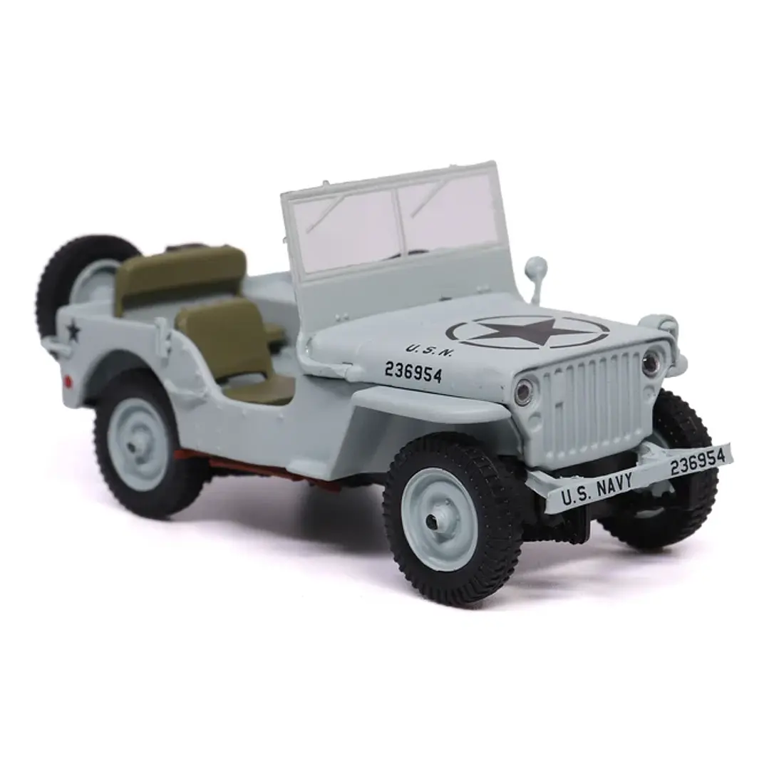 Vehículo Colección  Us Navy 1/4 Ton Willys Jeep 1/43 3