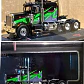 Carro Colección  1973 Peterbilt 359  Negro/Verde1/64 - Miniatura 1