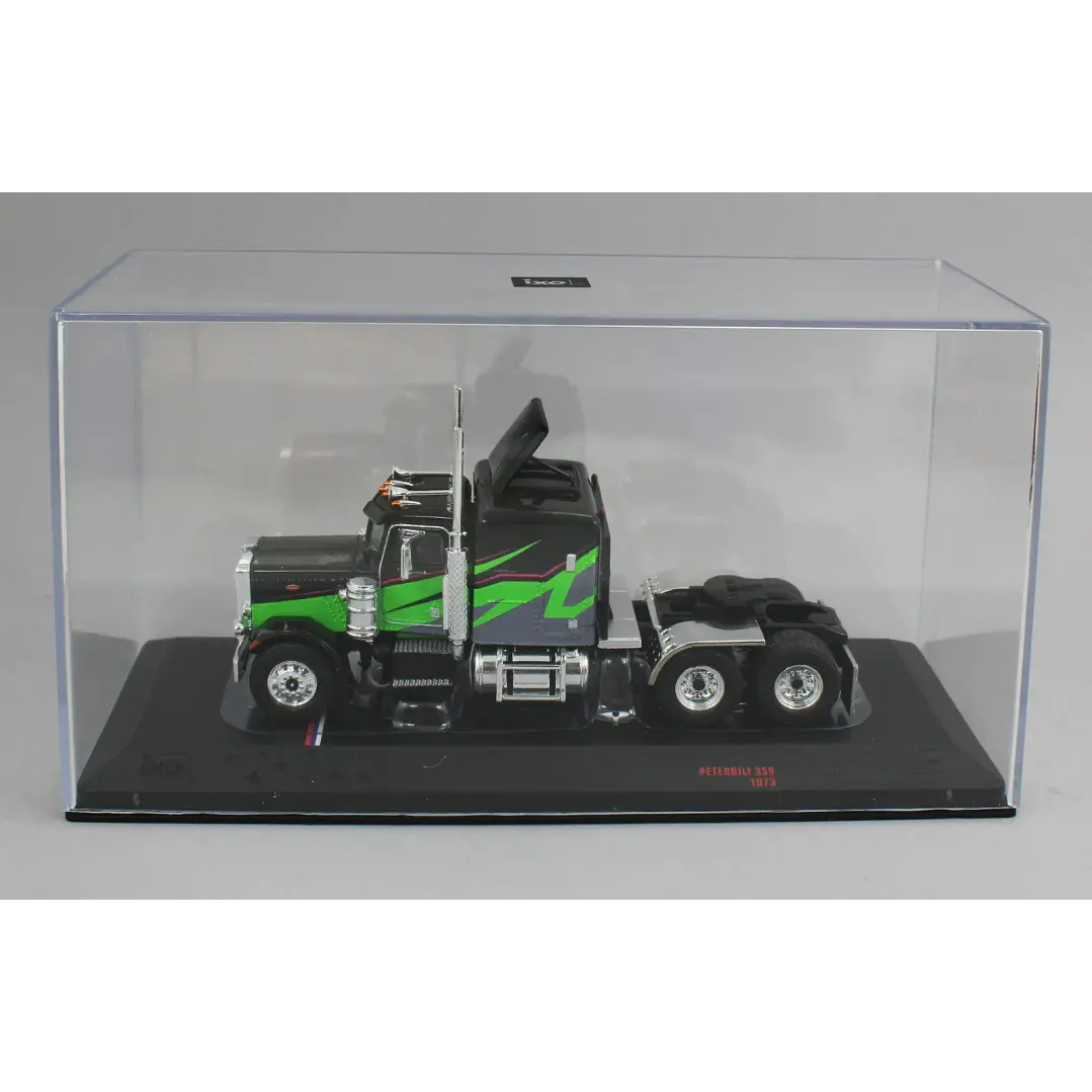 Carro Colección  1973 Peterbilt 359  Negro/Verde1/64 5