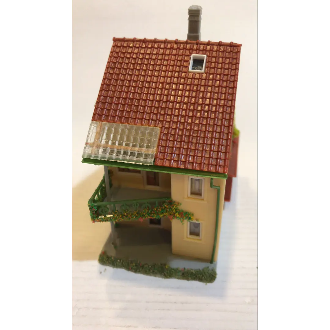 Tren Eléctrico No Nuevo Casa con Balcon 1/87 ho h0 3