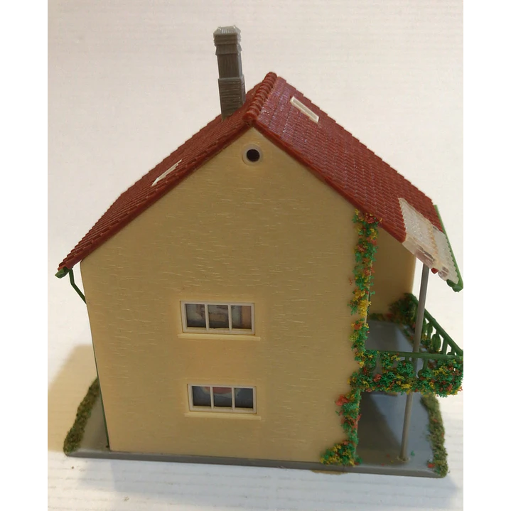 Tren Eléctrico No Nuevo Casa con Balcon 1/87 ho h0 4