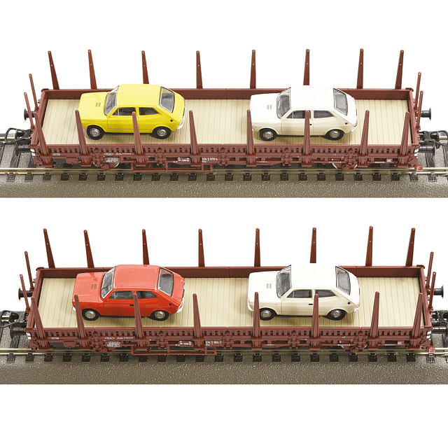 2 PIECE SET: STAKE WAGONS, DB