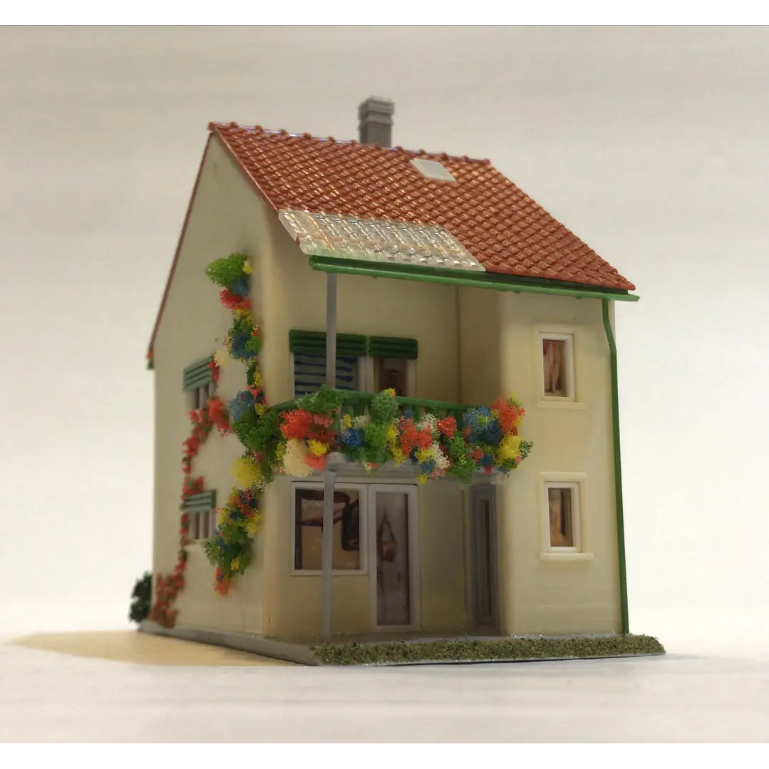 Tren Eléctrico No Nuevo Casa con Balcon 1/87 ho h0 1