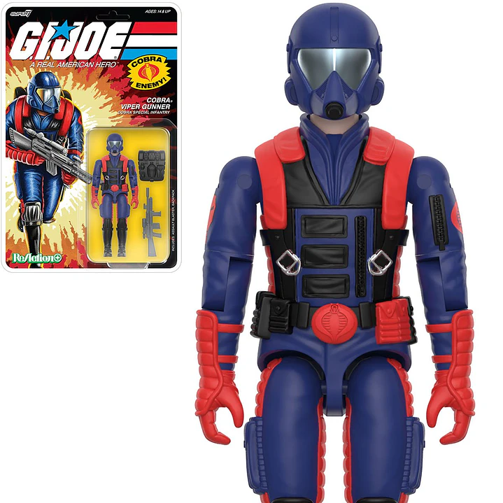 Figura Colección  Cobra Viper Gunner (Cartoon) G.I. J 1