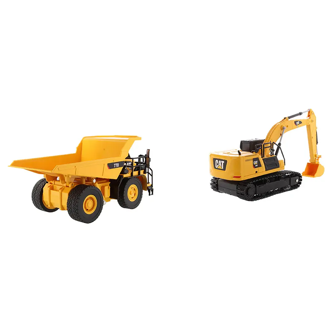 Vehículo Control Remoto Set Radiocontrcat336 Y Cat 770 1/35 7