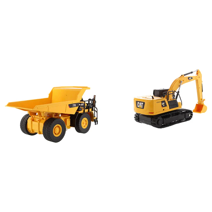 Vehículo Control Remoto Set Radiocontrcat336 Y Cat 770 1/35 7
