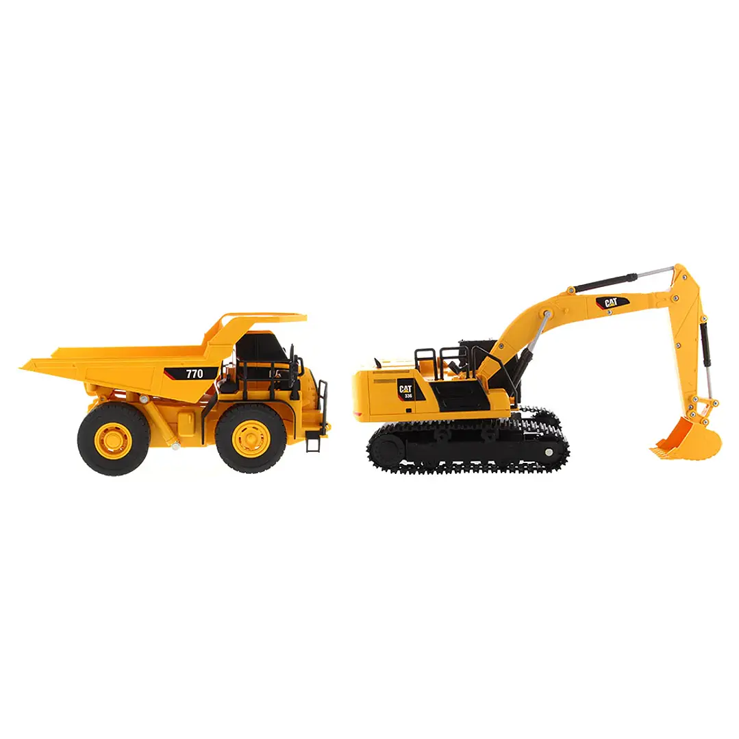 Vehículo Control Remoto Set Radiocontrcat336 Y Cat 770 1/35 9