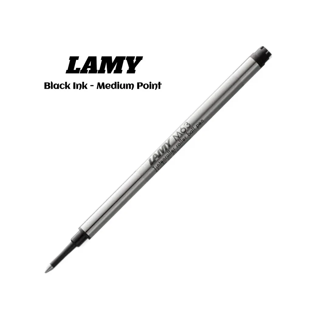 LAMY M63 Tintenroller Rollerball Pen Recarga Negro con Cubierta 1