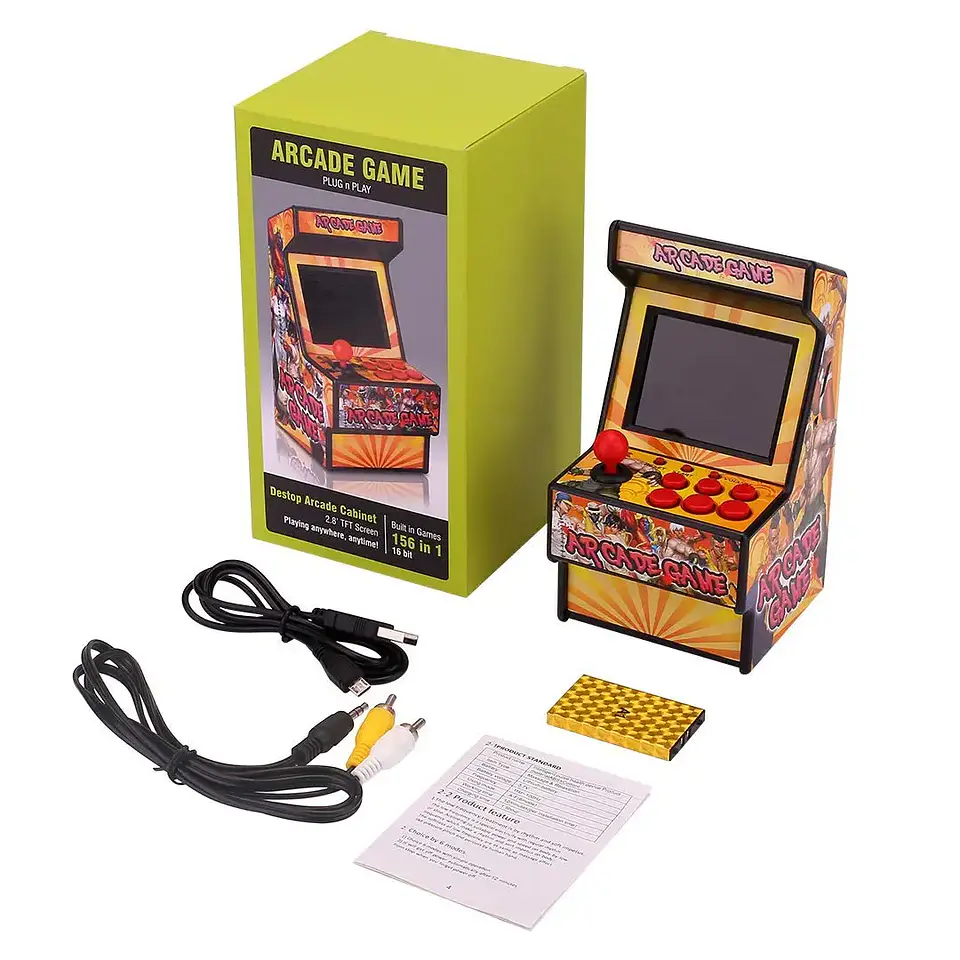 Mini consola portátil arcade  2,8 pulgadas y 16 bits. 4