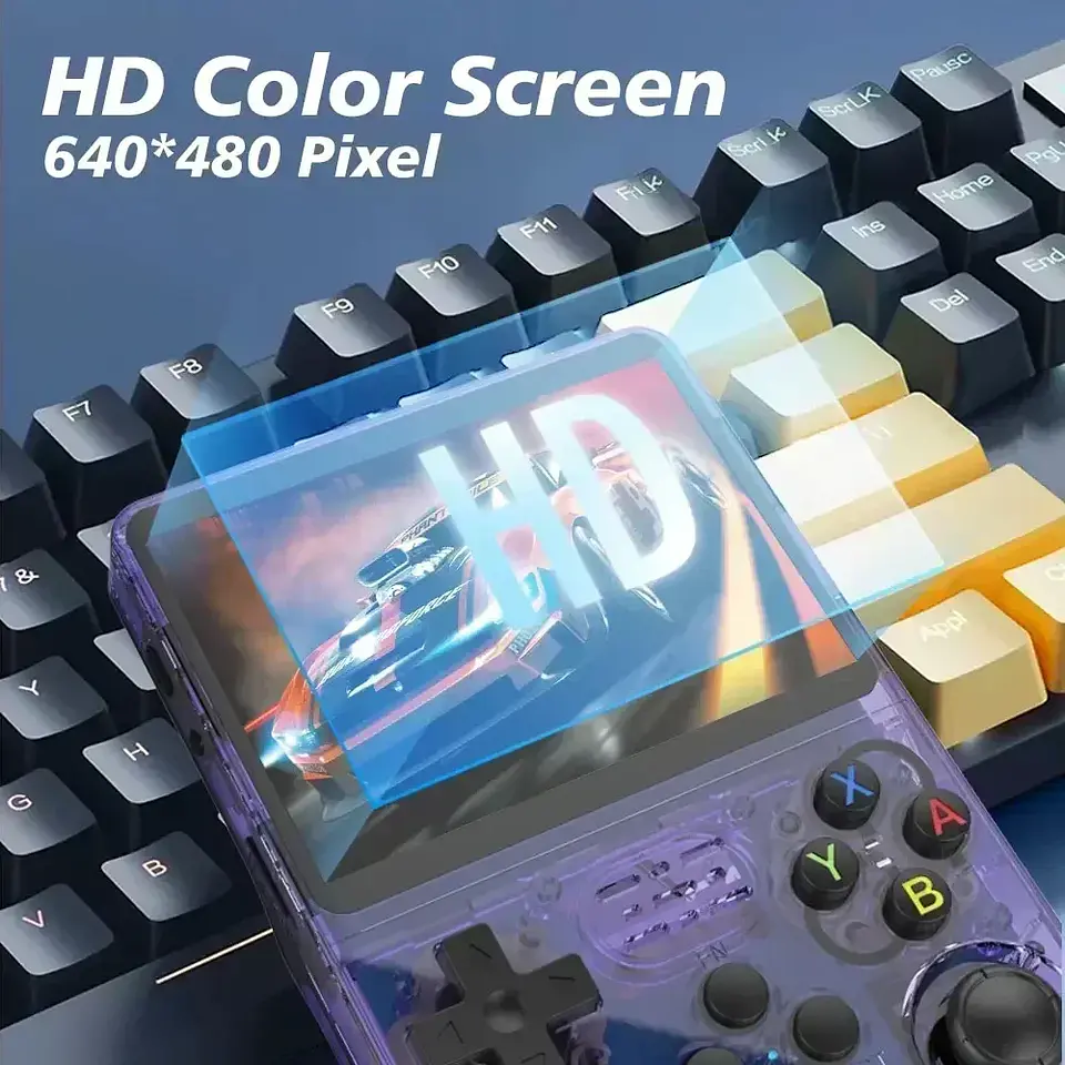 Consola de juegos portátil retro R36S: pantalla IPS de 3,5 pulgadas, 64 GB/128 GB/256 GB, dispositivo de juego portátil con juegos integrados 2
